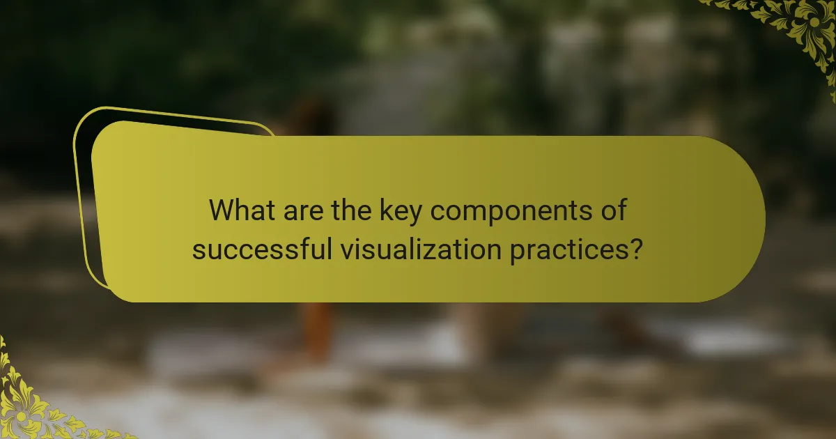 What are the key components of successful visualization practices?